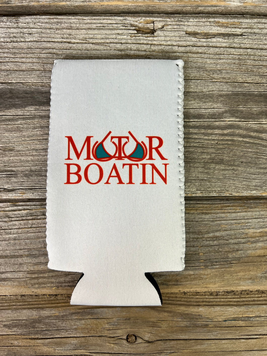 Slim White Summer Koozie